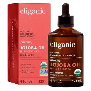BNWT Cliganic USDA Organic Pure Jojoba Oil, 120mL